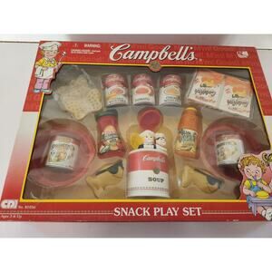 Vtg 2000 Campbell Soup Kids Snack Play Set NIP